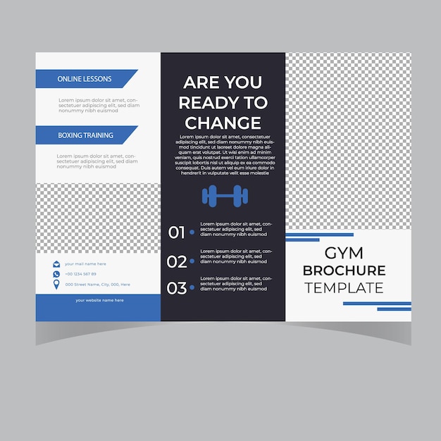 Vector corporate business trifold brochure template modern creative and professional tri fold brochure