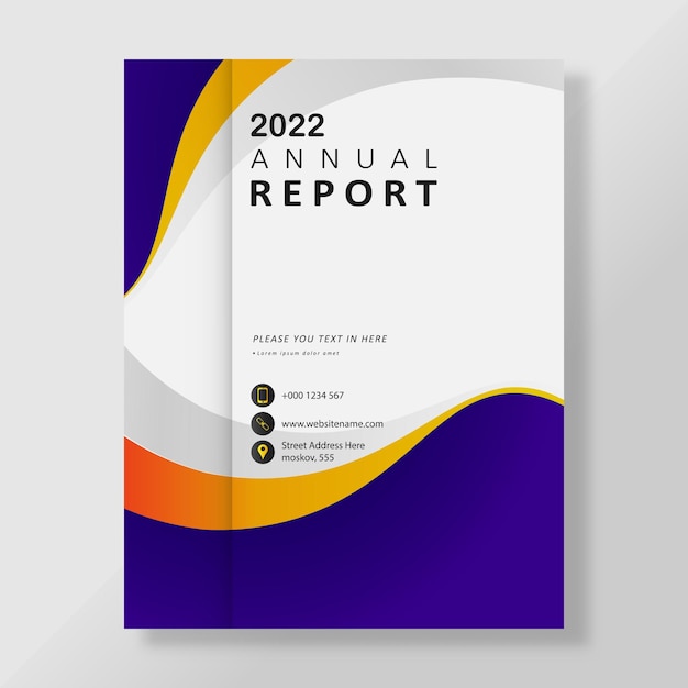 Corporate bussiness annual report flyer design