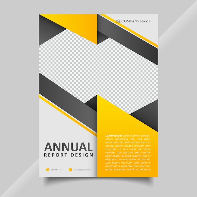 Corporate bussiness annual report flyer template design