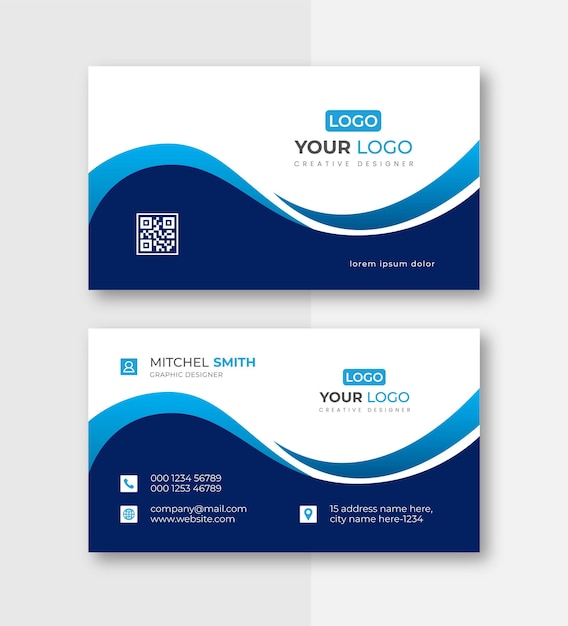 Vector corporate card template