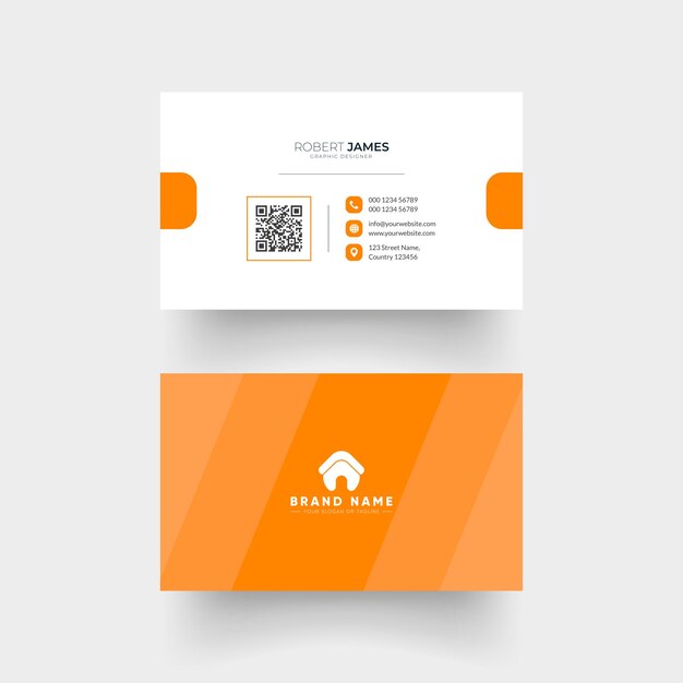 Vector corporate clean business card design template