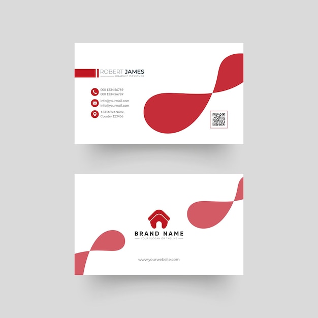 Corporate clean and modern business card design