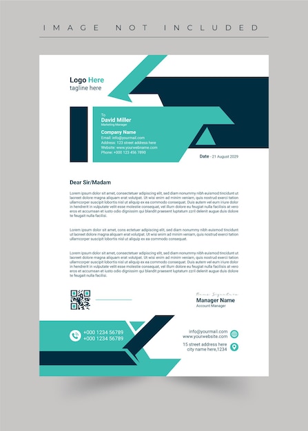 corporate company letterhead design template
