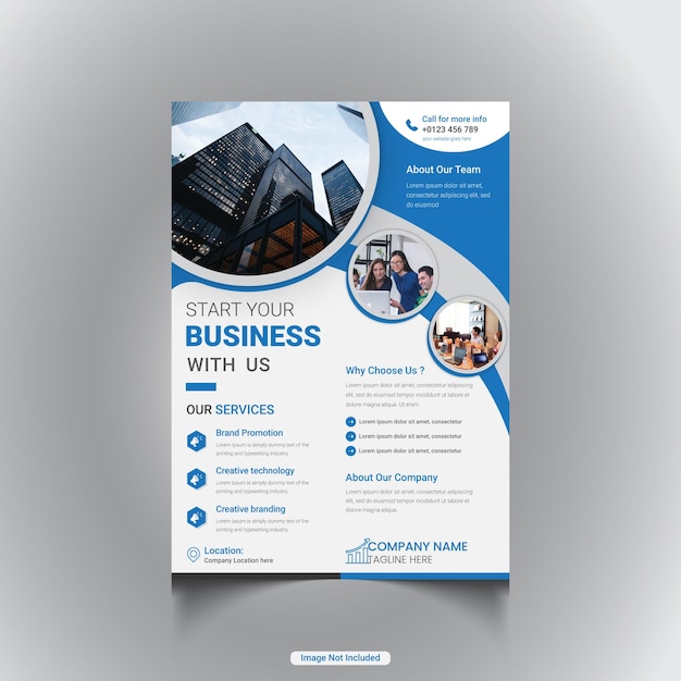 corporate company presentation  business flyer