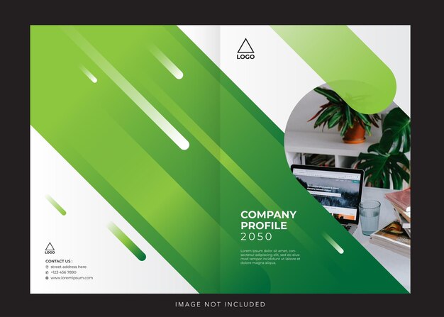 Vector corporate company profile annual report cover