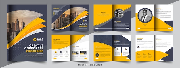 corporate company profile brochure annual report booklet business proposal layout concept design