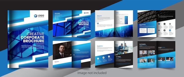 Corporate company profile brochure annual report booklet business proposal layout concept design