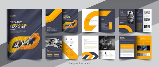 Corporate company profile brochure annual report booklet business proposal layout concept design