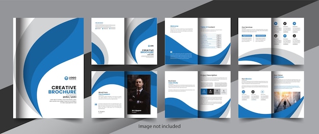 Corporate company profile brochure annual report booklet business proposal layout concept design