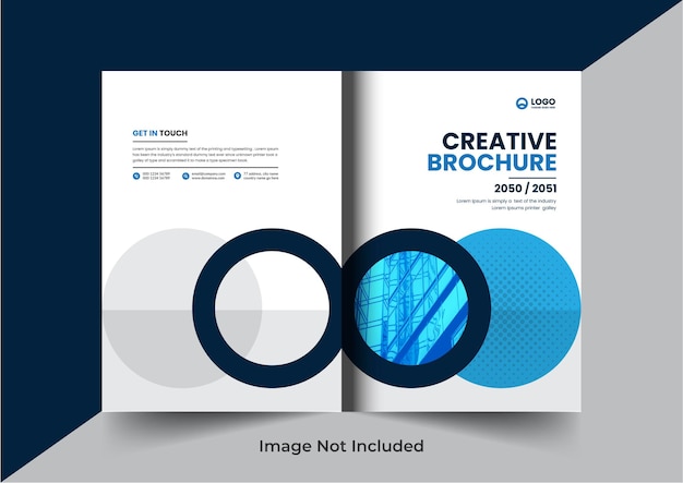 Corporate company profile brochure annual report booklet proposal cover page layout concept design