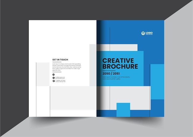 Corporate company profile brochure annual report booklet proposal cover page layout concept design