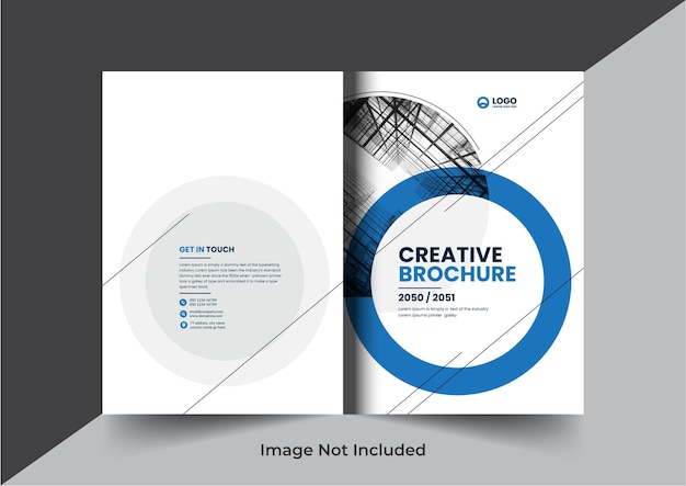 Corporate company profile brochure annual report booklet proposal cover page layout concept design