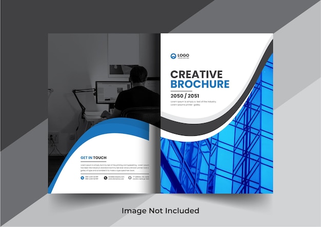 Corporate company profile brochure annual report booklet proposal cover page layout concept design