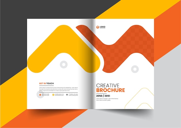 corporate company profile brochure annual report booklet proposal cover page layout concept design