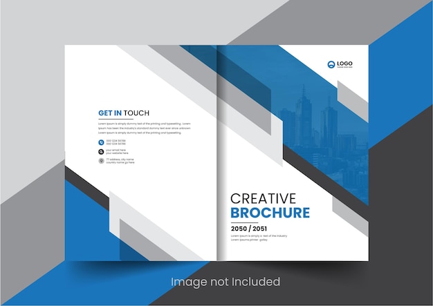 Corporate company profile brochure annual report booklet proposal cover page layout concept design