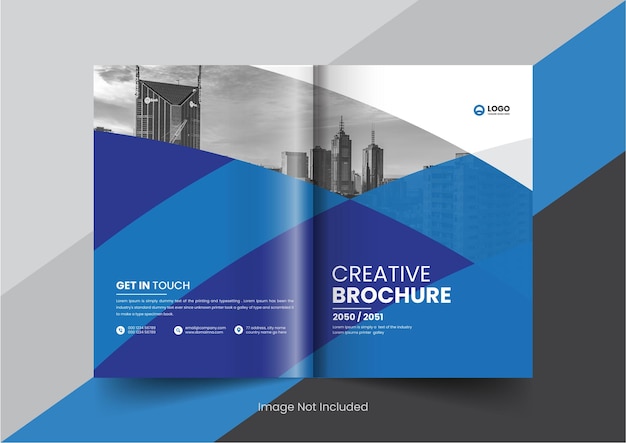 Corporate company profile brochure annual report booklet proposal cover page layout concept design