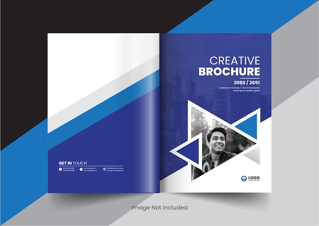 corporate company profile brochure annual report booklet proposal cover page layout concept design