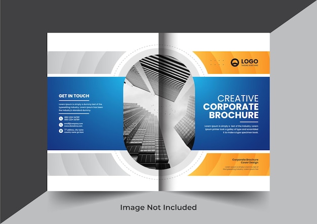 Corporate company profile brochure annual report booklet proposal cover page layout concept design