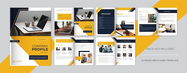 Corporate company profile or brochure design template