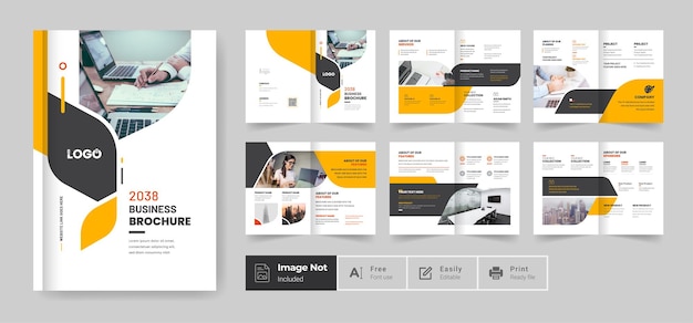 Corporate company profile brochure template design