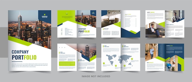 Corporate company profile brochure template design