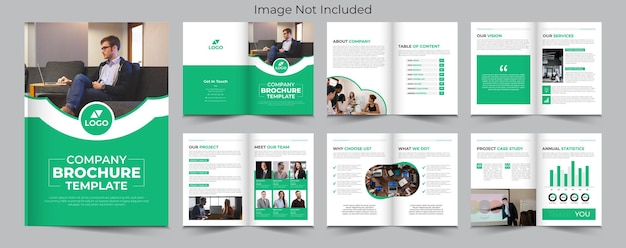 Vector corporate company profile brochure template design