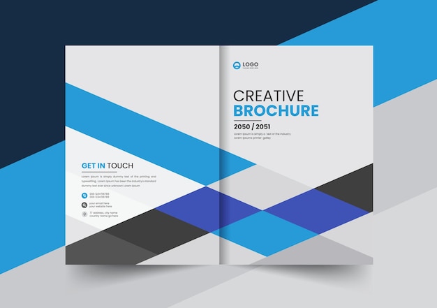 Corporate company profile brochure template design