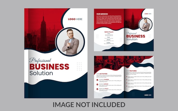 Corporate company profile brochure template design