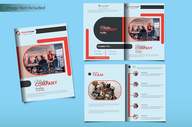 Corporate company profile brochure template vector design