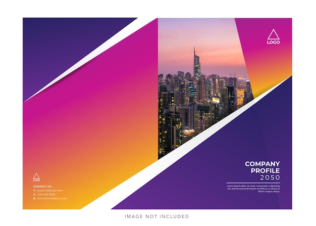 Corporate company profile design cover