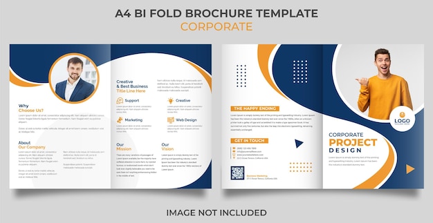 Corporate company profile template design minimal red color shape business brochure template