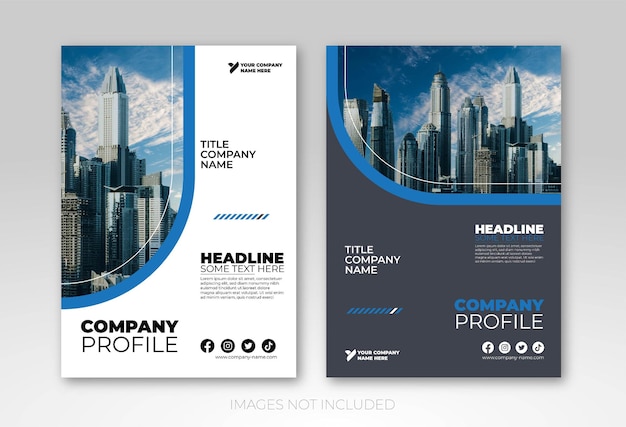 Corporate  cover design template in a4