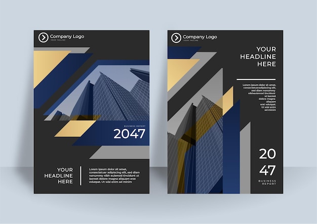 Vector corporate cover design template. modern geometrical poster design.