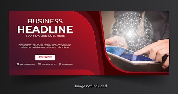 Vector corporate cover or web banner template