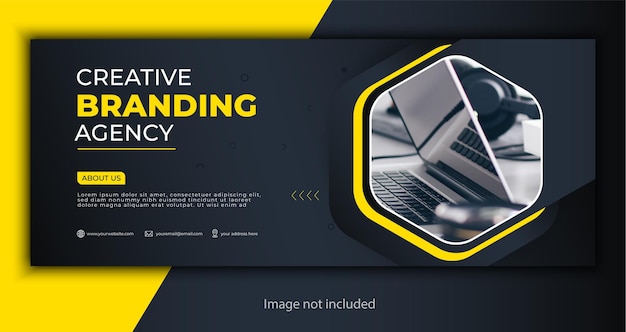 Corporate cover or web banner template