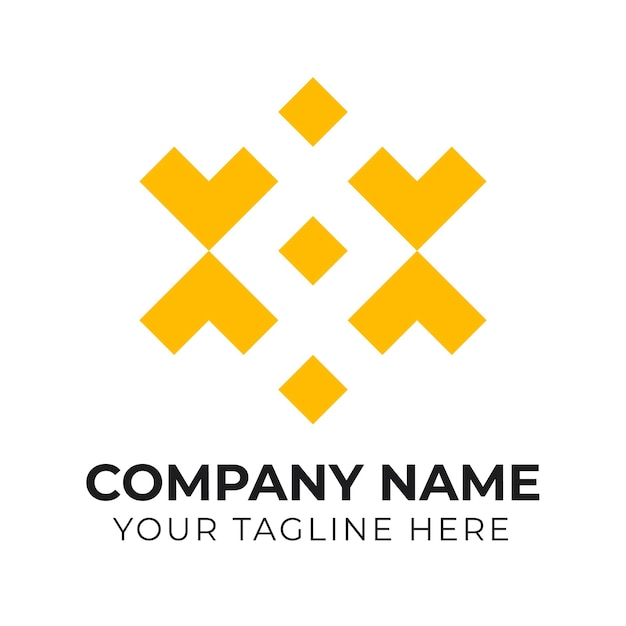 Corporate creatieve moderne monogram minimalistische bedrijfslogo ontwerpsjabloon