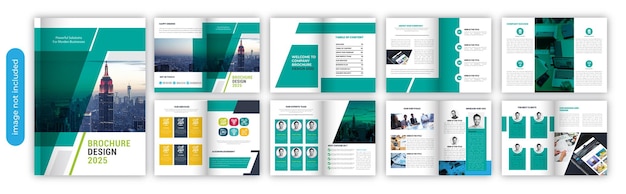 Corporate creative brochure design 16 pages