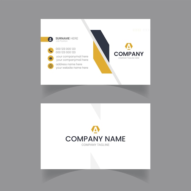 Corporate and creative business card design for personal and company