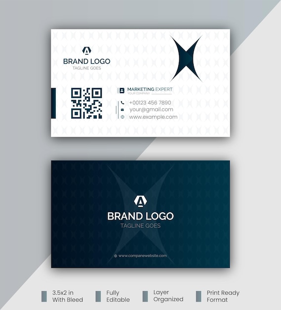 Corporate and creative business card design template