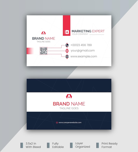 Corporate and creative business card design template