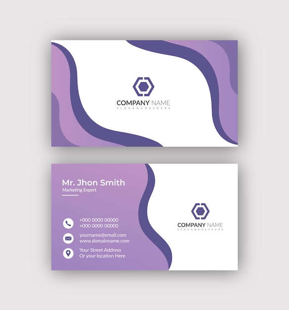 Corporate and creative business card design template