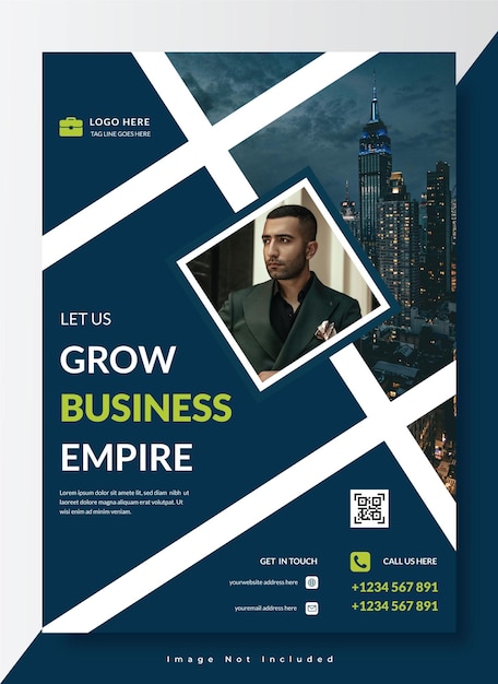 corporate creative business flyer template design