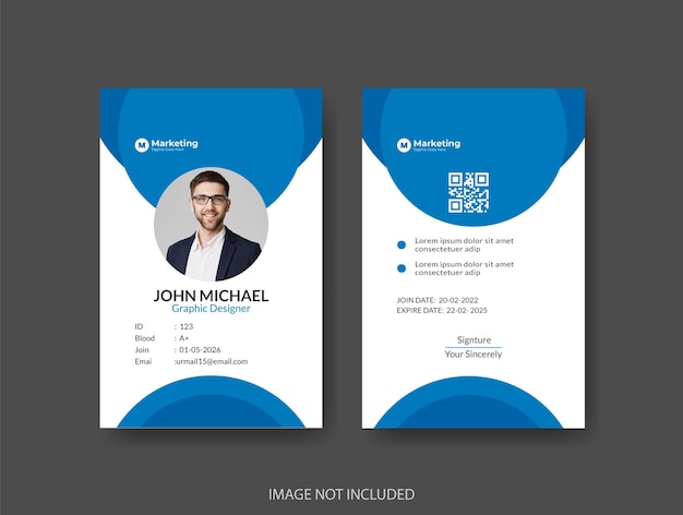 corporate creative business id card design template