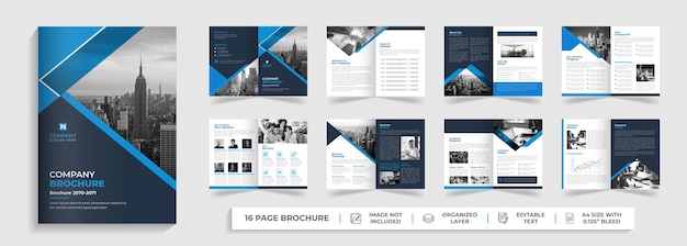 Progettazione del profilo aziendale del report annuale multipagina dell'agenzia di business digitale creativa aziendale