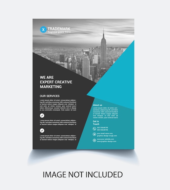 Corporate creative flyer design template
