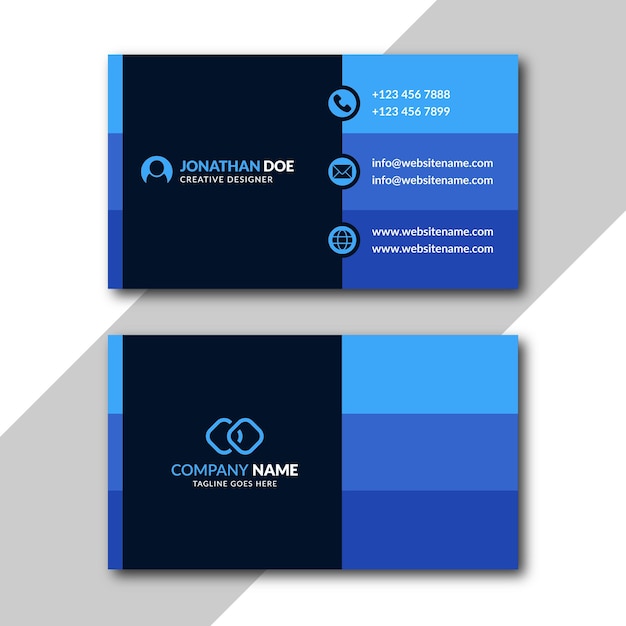 Vector corporate creative modern business card template