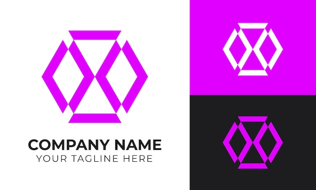 Corporate creative modern minimal abstract business logo design template