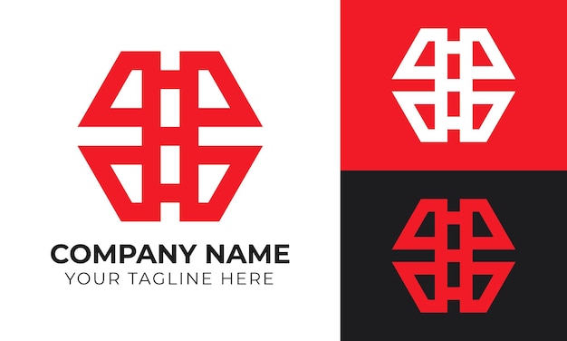 Corporate creative modern minimal abstract business logo design template