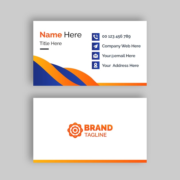 corporate, creative, modern, minimal, stylish Abstract business visiting  card design template