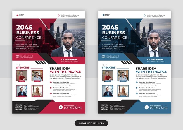 Corporate design modern flyer template